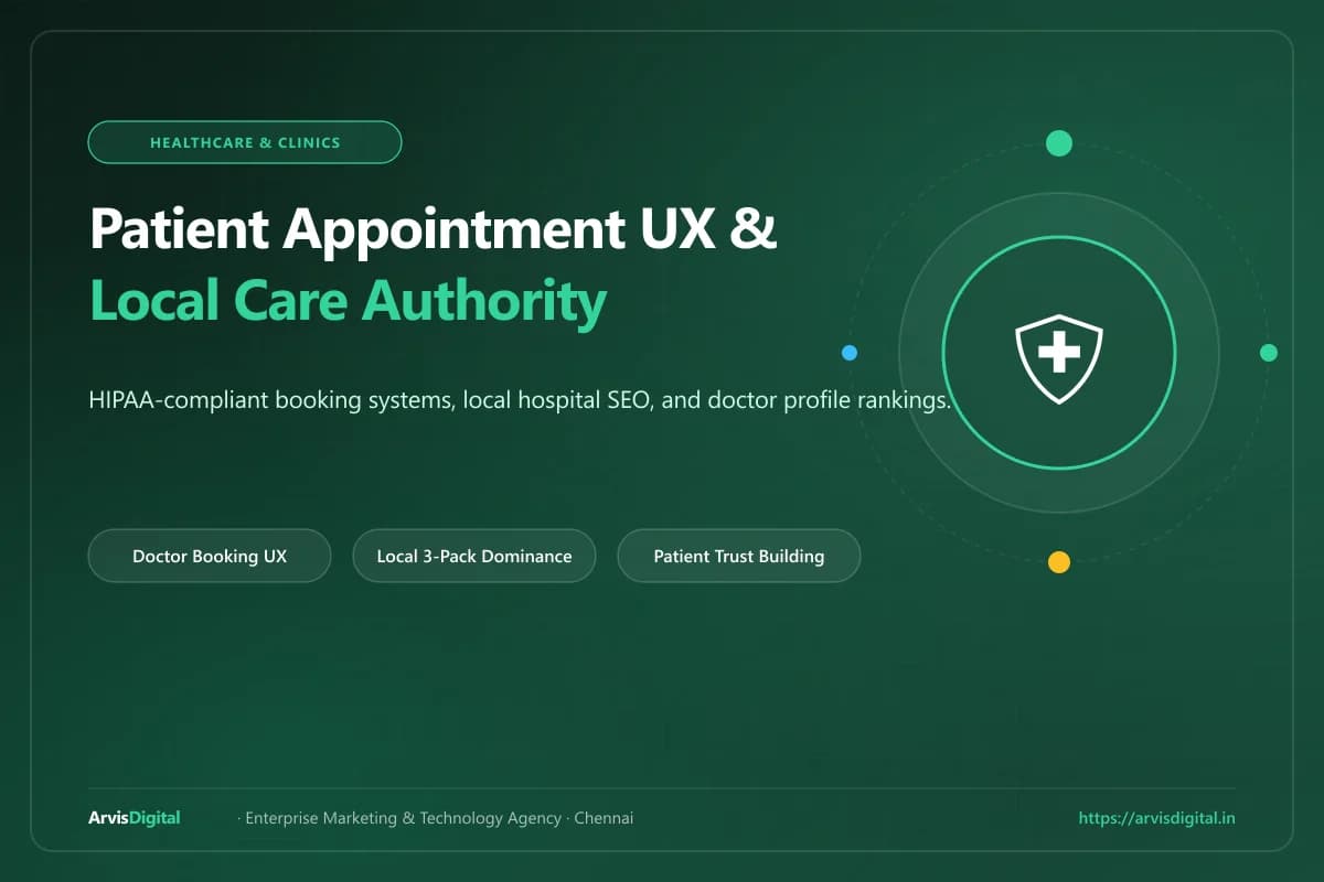 Modern healthcare facility and patient consultation environment